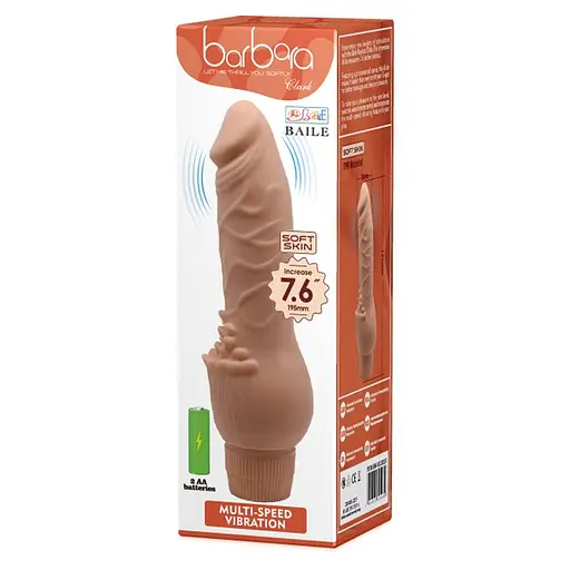 Вібратор Baile Barbara Clark Vibrator Flesh 19.5 см тілесний - фото 11