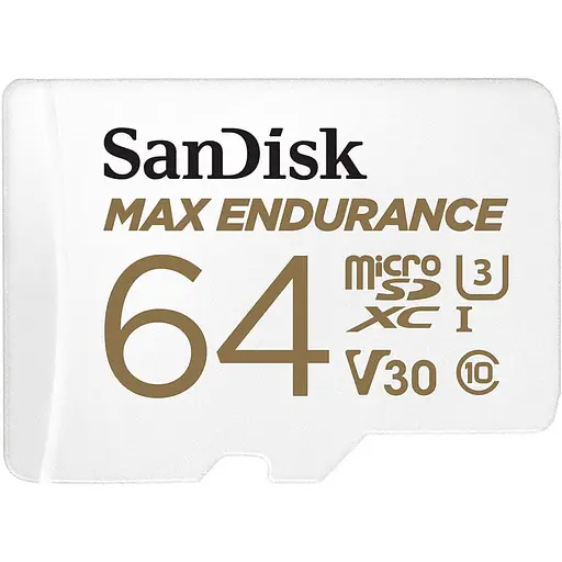 Карта памяти Sandisk i 64GB microSDXC C10 UHS-I U3 V30 Max Endurance (SDSQQVR-064G-GN6IA) - фото 1