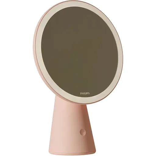 Дзеркало косметичне Philips Mirror зі світильником та акумулятором рожеве (929003194907)
