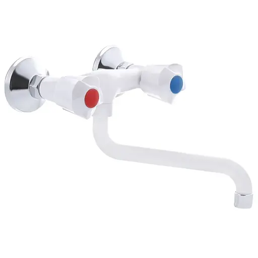 Смеситель для кухни Plamix AMA-361 white PM0582 Белый - фото 1