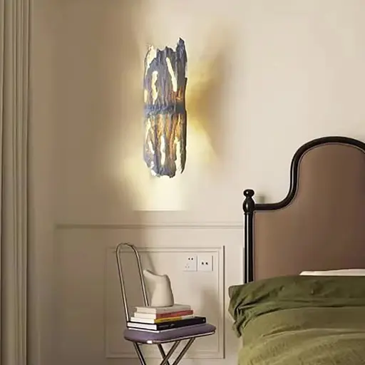 Оригінальне бра у вигляді кори дерева білого кольору 34х10 см Арт. WS051/2 WT Line F - фото 1