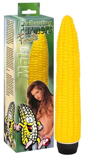 Вибратор You2Toys Vibrating Farmers Fruits Mais 24 см желтый - фото 3
