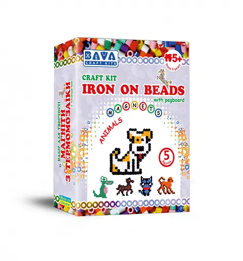 Магниты с термомозаики "Животные" (TM-008) набор для творчества