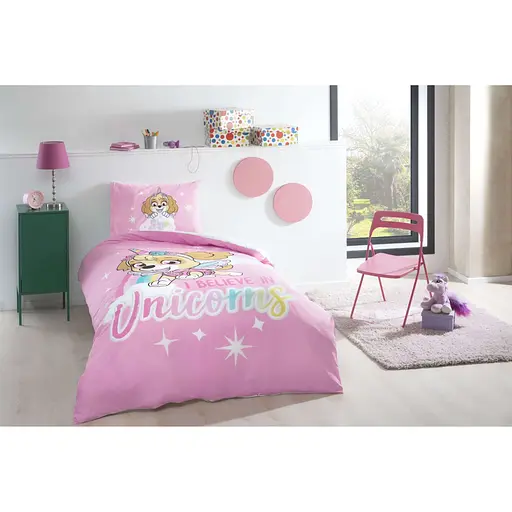 Комплект постільної білизни TAC Disney Paw Patrol Sky Glitter Полуторний Різнокольоровий 000229584