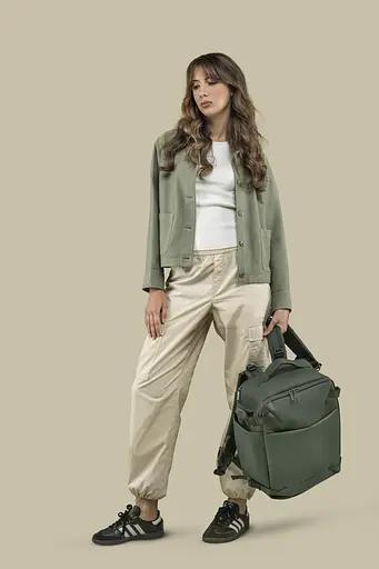 Tucano Рюкзак дорожный Tugo M Dry Cabin Luggage 15.6, зеленый - фото 3