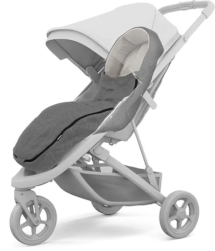 Теплий конверт-накидка Thule Stroller Footmuff Grey Melange (TH 11200324) - фото 3