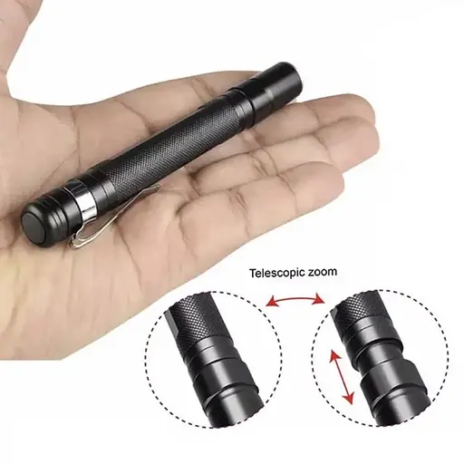 Фонарь ручной PLD 706-XPE с красным светом 2хААА 1 режим zoom Черный - фото 7