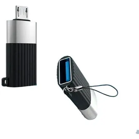 Коннектор XO NB149-G USB 2.0 to Micro Черный - фото 1