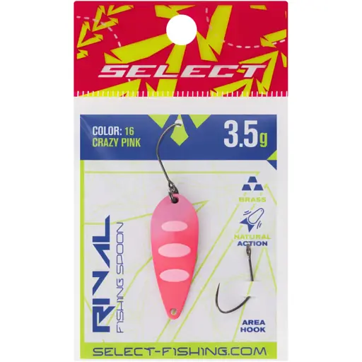 Блешня Select Rival 3.5g 34mm #16 Crazy Pink - фото 2
