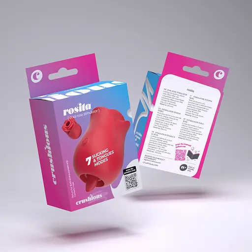 Кліторальний стимулятор Crushious з язичком 6х4.5 см - фото 9