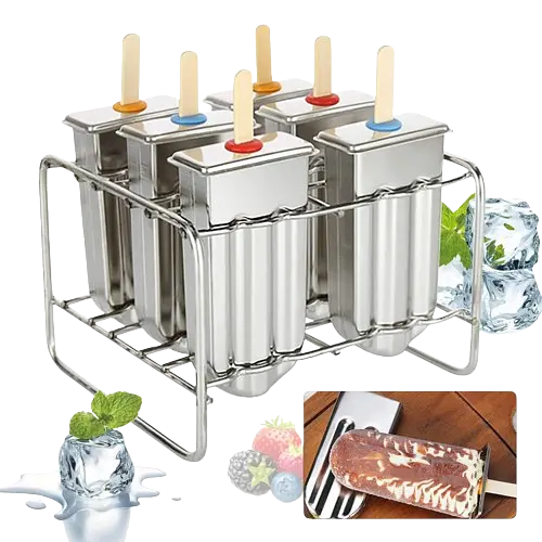 Набір форм для морозива з неіржавкої сталі - фото 1