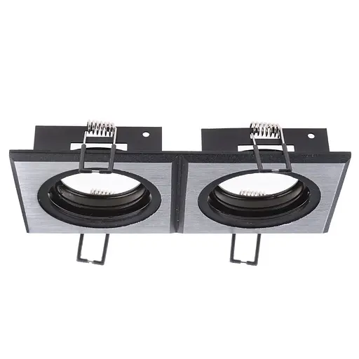 Світильник точковий Brille HDL-DT 105/2 SS BK MR16 L13-075