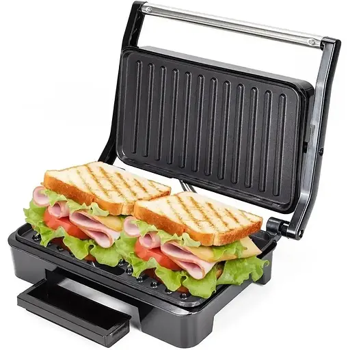 Электрический контактный гриль HelferHoff MS 240 для кухни 1000 Вт. - фото 3