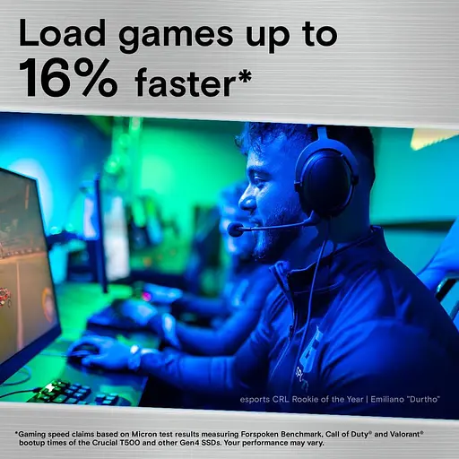 Накопитель SSD Crucial m.2 NVMe 4TB T500 PCIe 4.0 (CT4000T500SSD5) - фото 8