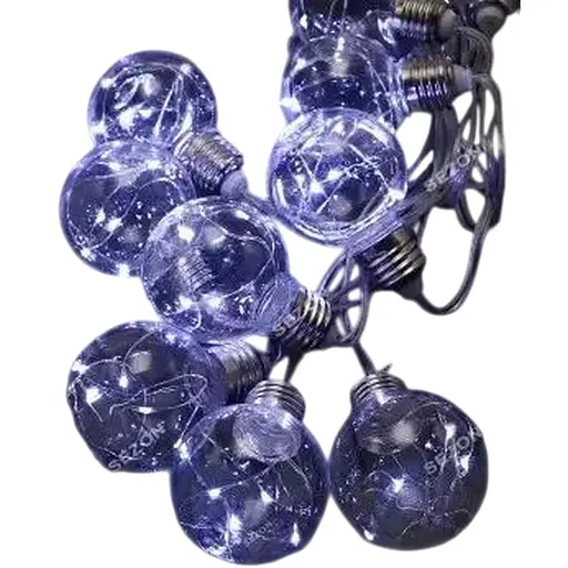 Водонепроницаемая ретрогирлянда лампочки РОСА 60 мм, 30 шт., 10 м, белый