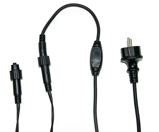 Наружная новогодняя гирлянда бахрома (черная проволока) Xmas W-2 10x0.6 м 200 LED Разноцветный - фото 3