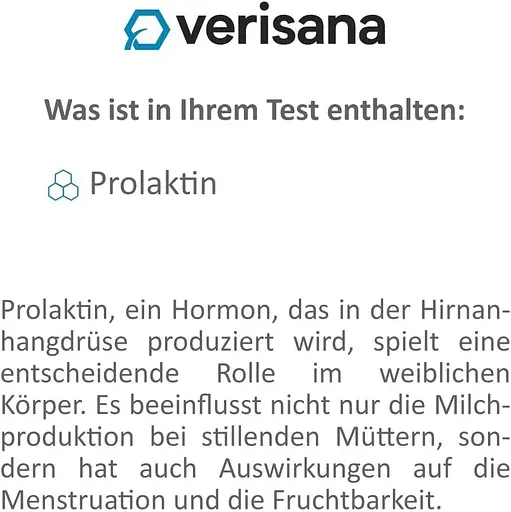 Тест на пролактин для жінок - Розуміння вашого гормонального балансу - Легко виконувати вдома - Verisana - фото 5