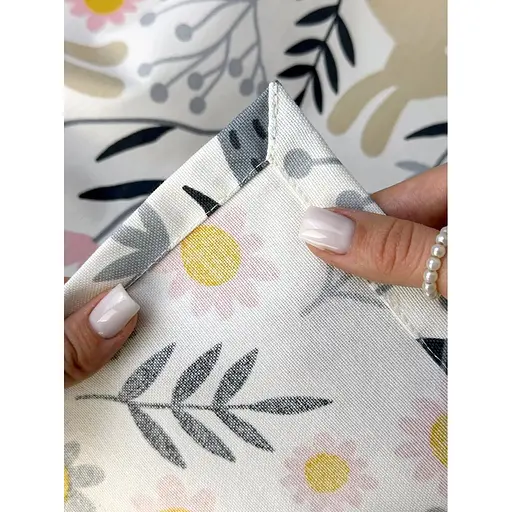 Комплект Великодній кошик Галичина (білий) з рушником 70х40 см Пасхальні зайчики (сірі) та свічкою - фото 8