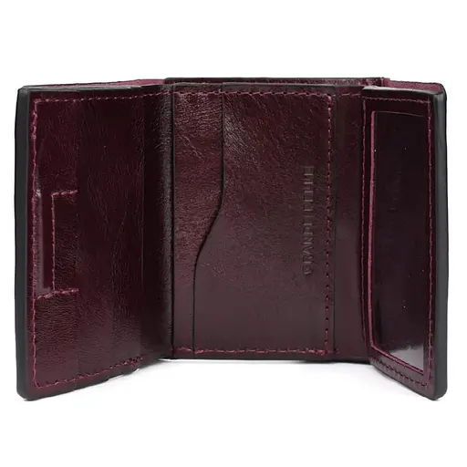 Небольшой женский кожаный кошелек Grande Pelle 8х10х2 см acs0032197 - фото 2