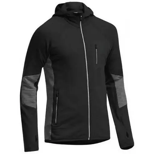 Термокофта Icebreaker Atom LS Zip Men XL Чорний (1052-101 455 001 XL)