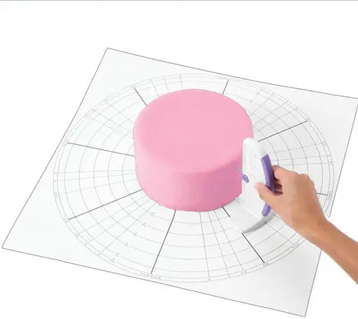 Линейка пластиковая кондитерская с делениями для разметки торта 16 см, Kitchen Master Белый 85396 - фото 2