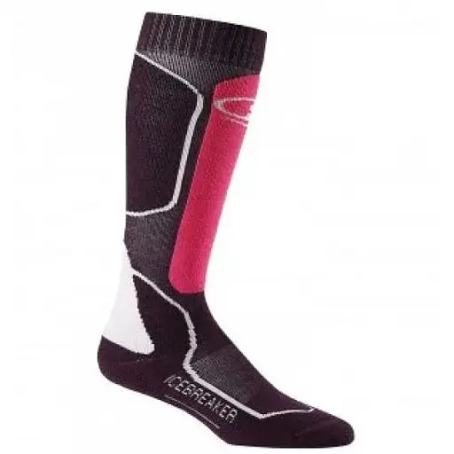 Шкарпетки Icebreaker Ski + Medium OTC Bordeaux Hthr/Shocking/White L (1052-IBN 721 502 M)