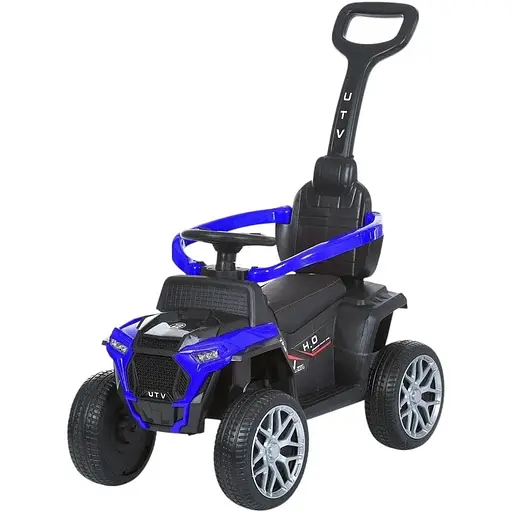 Дитячий автомобіль Bambi Racer, EVA, з батьківською ручкою  та музикою, синій