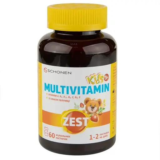Зест Кидс Мультивитамин пастилки жевательные №30 - фото 1