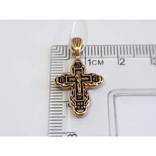 Золотий хрестик Золотий вік. Розп'яття Христа. 31525-3/01/4 - фото 4
