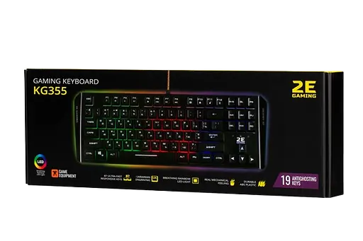 Клавіатура 2E Gaming KG355 Ukr RGB Black (2E-KG355UBK) - фото 3