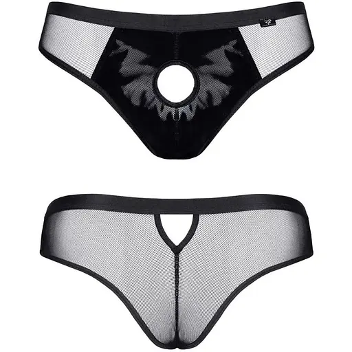 Чоловічі труси-бразиліани Regnes Fetish Planet otwartym L (чорний)