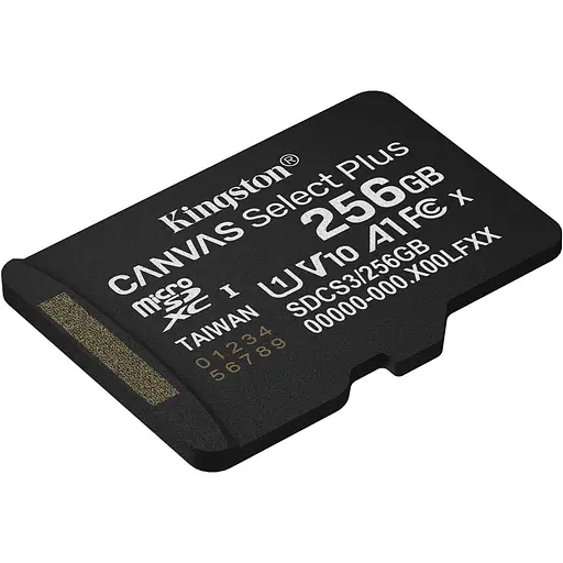 Карта памяти Kingston microSDXC Canvas Select Plus 256Gb Class 10 UHS-I U3 А1 V30 SDCS3/256GBSP [145077] - фото 2