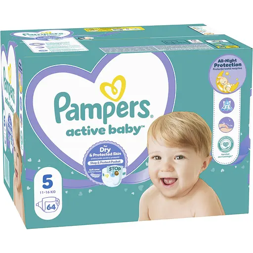 Уценка. Подгузники Pampers Active Baby 5 (11-16 кг) 64 шт. - фото 2