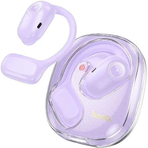 Бездротові навушники Hoco EA3 відкриті TWS purple