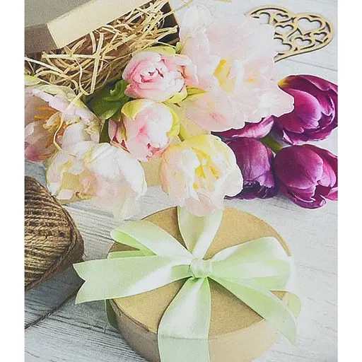 Алмазная мозаика Strateg ПРЕМИУМ Подарок души размером 30х40 см (HEG87053) - фото 1