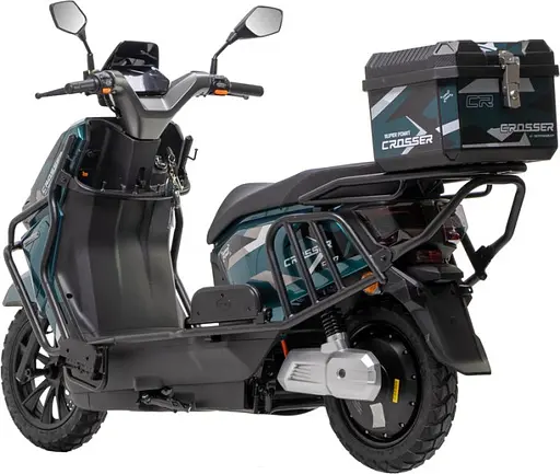 Электроскутер Двухместный Crosser CR17 (2500W, Графеновая батарея 72V/35Ah) Зеленый - фото 6