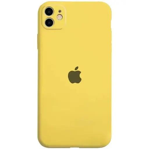 Чохол Epik Silicone Case Full Camera Protective (AA) для Apple iPhone 12 (6.1) Жовтий/Yellow - фото 1