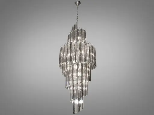 Современная хрустальная люстра на 16 ламп. - фото 1