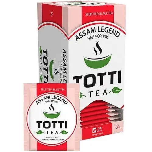 Чай чорний Totti Tea Легендарний Ассам в пакетиках 25 шт - фото 1