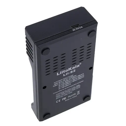 Заряднoe устройство Liitokala lii-S2 на 2 канала (для Ni-MH, Ni-CD, Li-Ion, LiFePo4) - фото 6