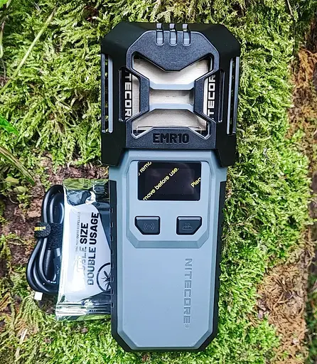 Фумигатор с ультразвуковым отпугивателем Nitecore EMR10 + АКБ 21700 + пластины - фото 8