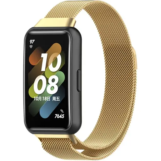 Ремінець DK Huawei Band 7 Metal Milanese Loop Magnetic (gold) - фото 3