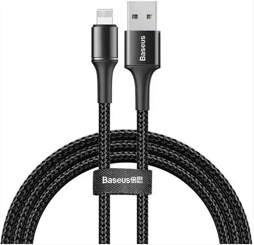 Кабель Baseus halo data cable USB - IPhone (Lightning) 1 метр чорний CALGH-B01