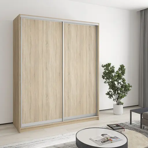 Шафа-купе дводверна MebelStar Комбо AL 2ДСП 170x45x210 см Дуб сонома (MBS-2684)