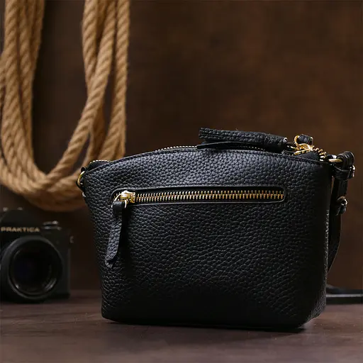 Жіноча шкіряна сумка Vintage 21х14х4.5 см sum0020316 - фото 8