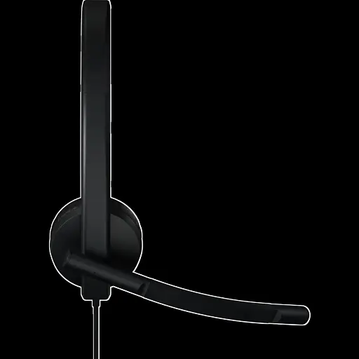 Гарнитура Logitech H570e Corded Mono BLACK-USB-A (981-001430) (7095238) - фото 3