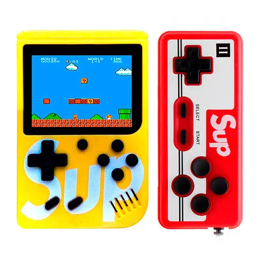 Ретро игровая приставка c джойстиком Dendy Sup Retro Game Box with Controller 400 игр (Yellow) [49954]