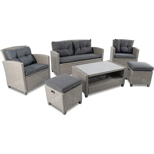 Набір садових меблів Di Volio Firenze сірий/графітовий