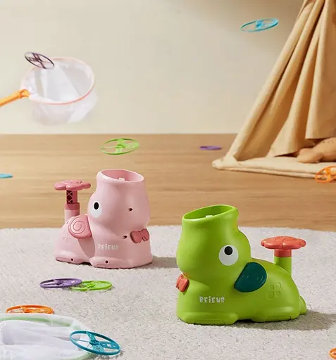 Детская игрушка с летающими тарелками Beiens Слоник розовый (206pink) - фото 4