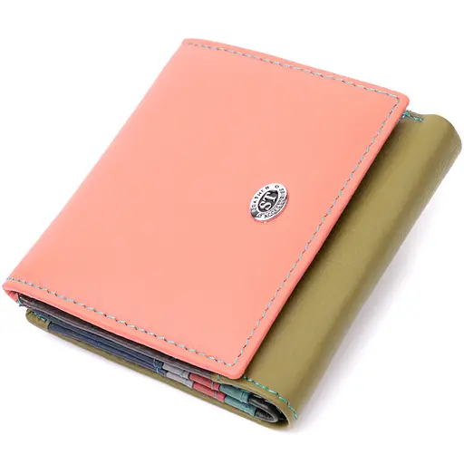 Жіночий шкіряний гаманець ST Leather 10х9.5х1.5 см acs0029462 - фото 1